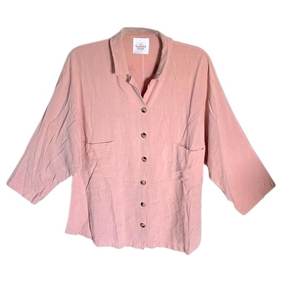 The Lullaby Club Tops - The Lullaby Club Pink Button Up Shirt Size XS - 47705